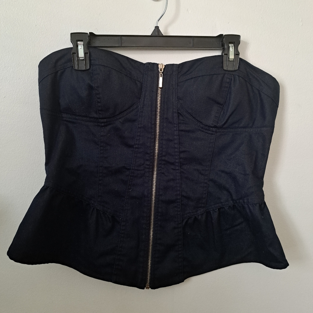 Denim bustier